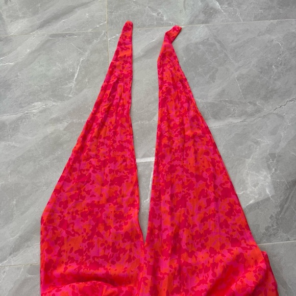 Women’s All I Want Summer Chiffon Multi-Position Neckline Floral Dress Small - Picture 7 of 16